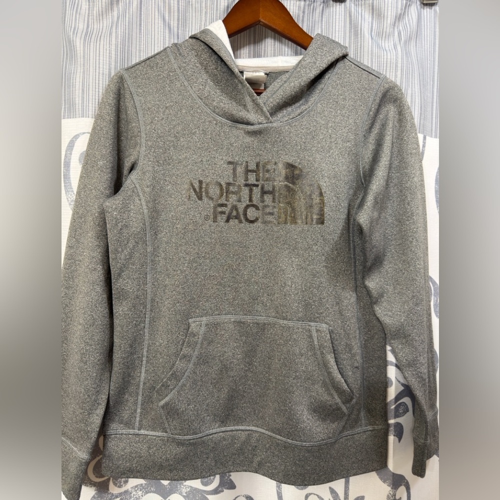 The‎ North Face Half-Dome Pullover Women's Heather Gray Hoodie Sz S EUC